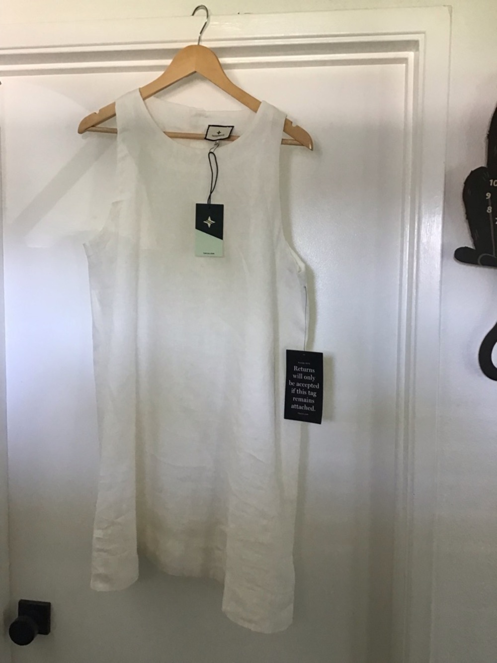 Tuckernuck White Linen Pauline Dress Sleeveless - Picture 4 of 5